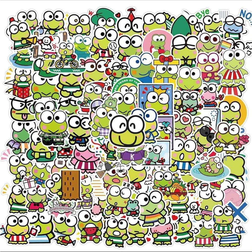 Cute Frog Anime KEROPPI Stickers